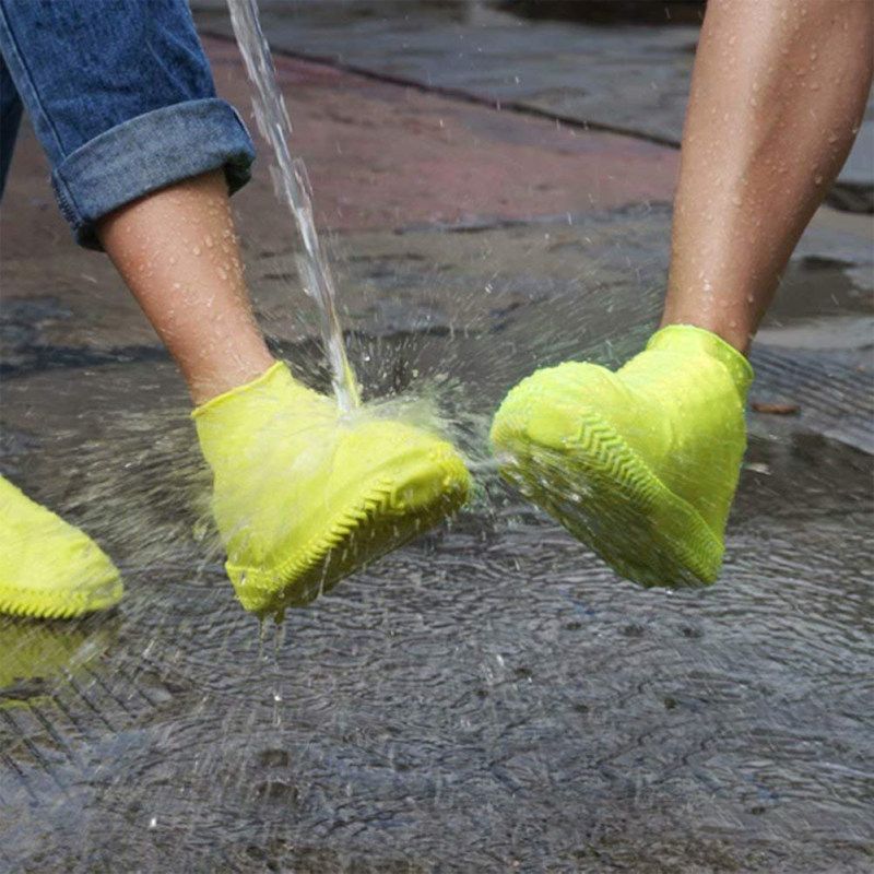 1 Pair Kids Adult Waterproof Anti-skid  Reusable-Black