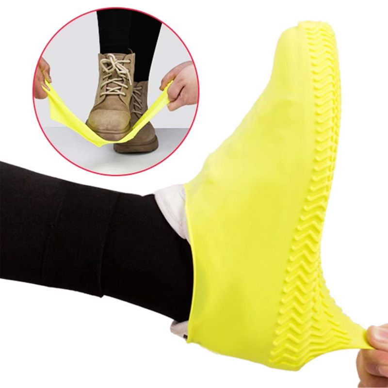 1 Pair Kids Adult Waterproof Anti-skid  Reusable-Black
