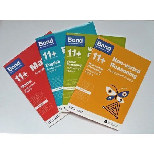 Bond 8-9 Years Asssessment Papers Maths, English 4 Book Set