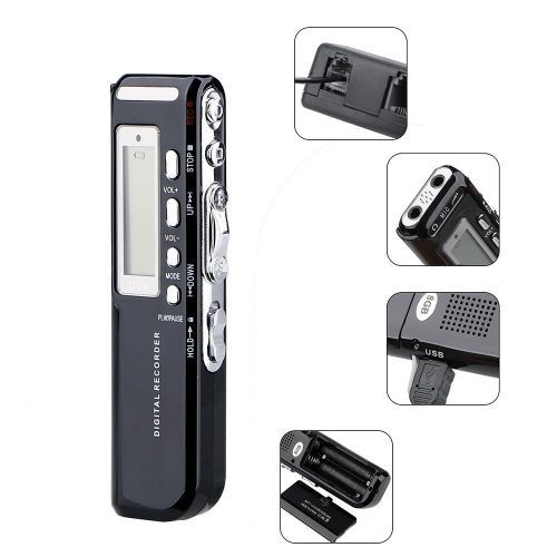 Voice Recorder 8GB  Dictaphone With High Quality MP3 Player