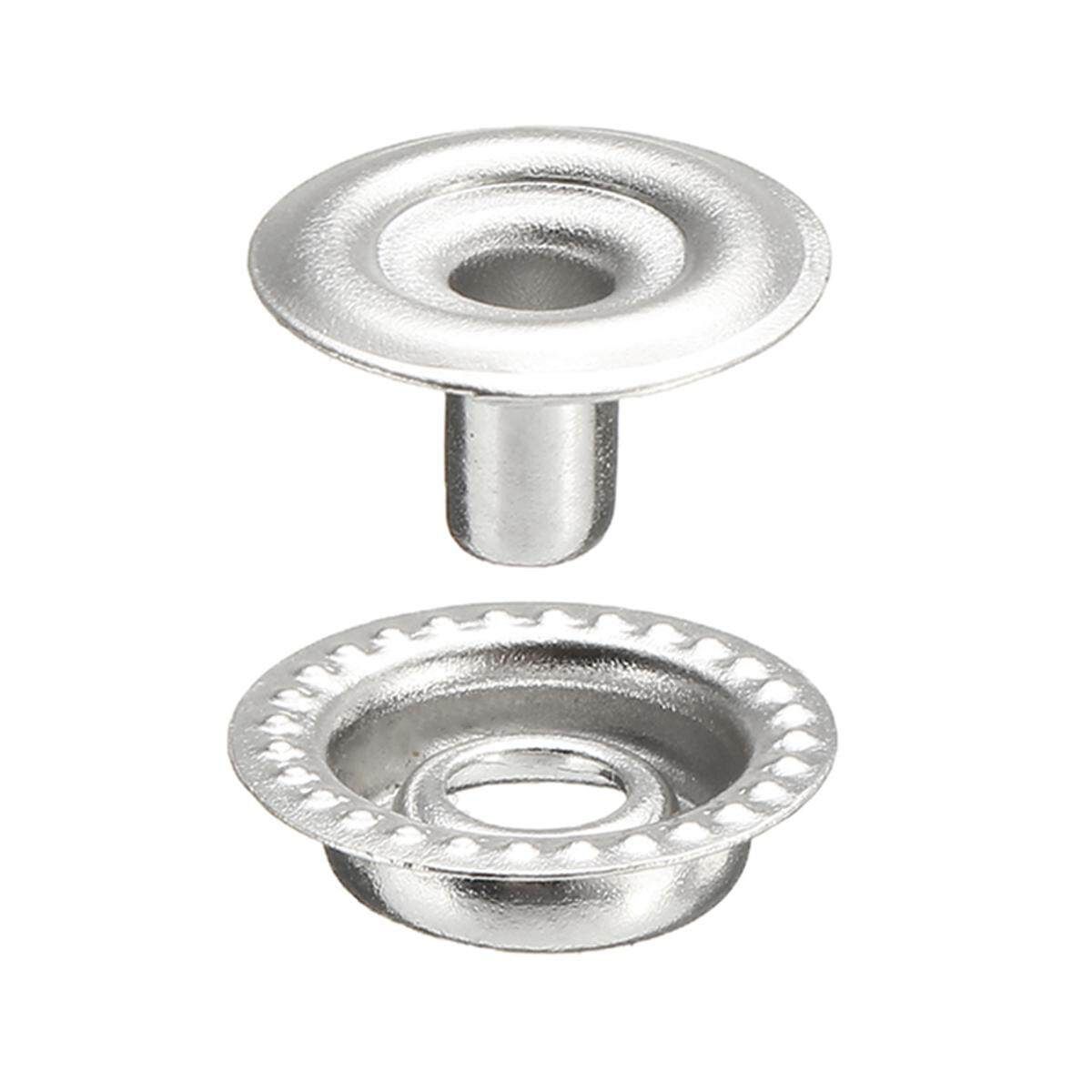 25 Sets Stainless Steel Fastener Snap Press Stud Cap Button Marine Boat Canvas