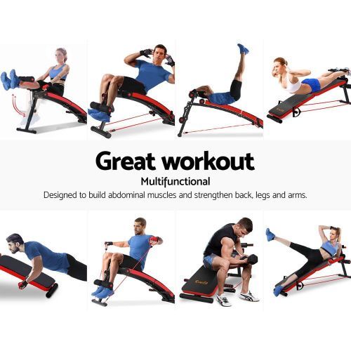 Ab Adjustable Weight Bench Multiple Muscle Exercise Workout With Dumbbells