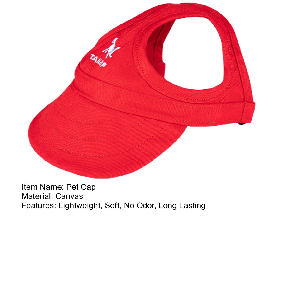 Pet Headwear All-Match Dog Baseball Cap Pet Headwear Decor Red