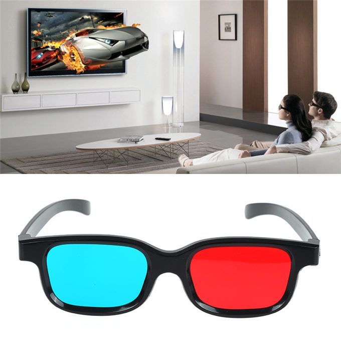 3D Glasses TV Movie Dimensional Anaglyph Video Frame 3D Vision Glasses DVD Game