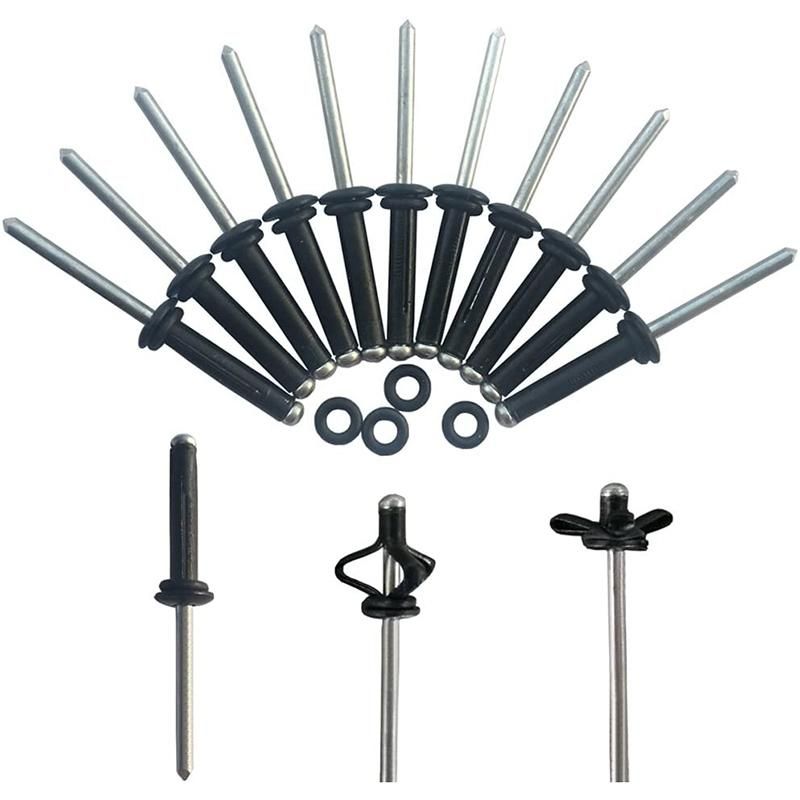 20 Pcs -Grip Rivet with 20 O Rings Long Grip -Fold  for Deep Water Installing Kayak Canoe and Boat