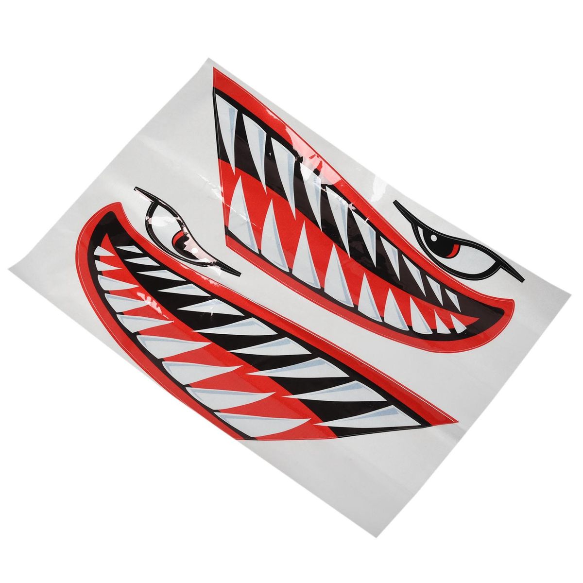 2pcs Waterproof Sticker Diy Teeth Mouth Stickers Boat Car