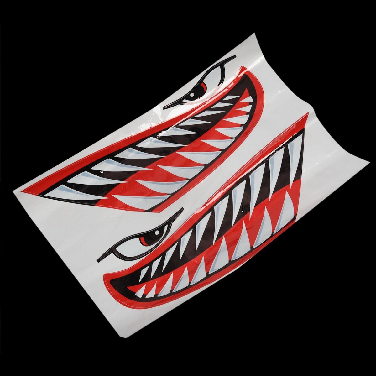 2pcs Waterproof Sticker Diy Teeth Mouth Stickers Boat Car