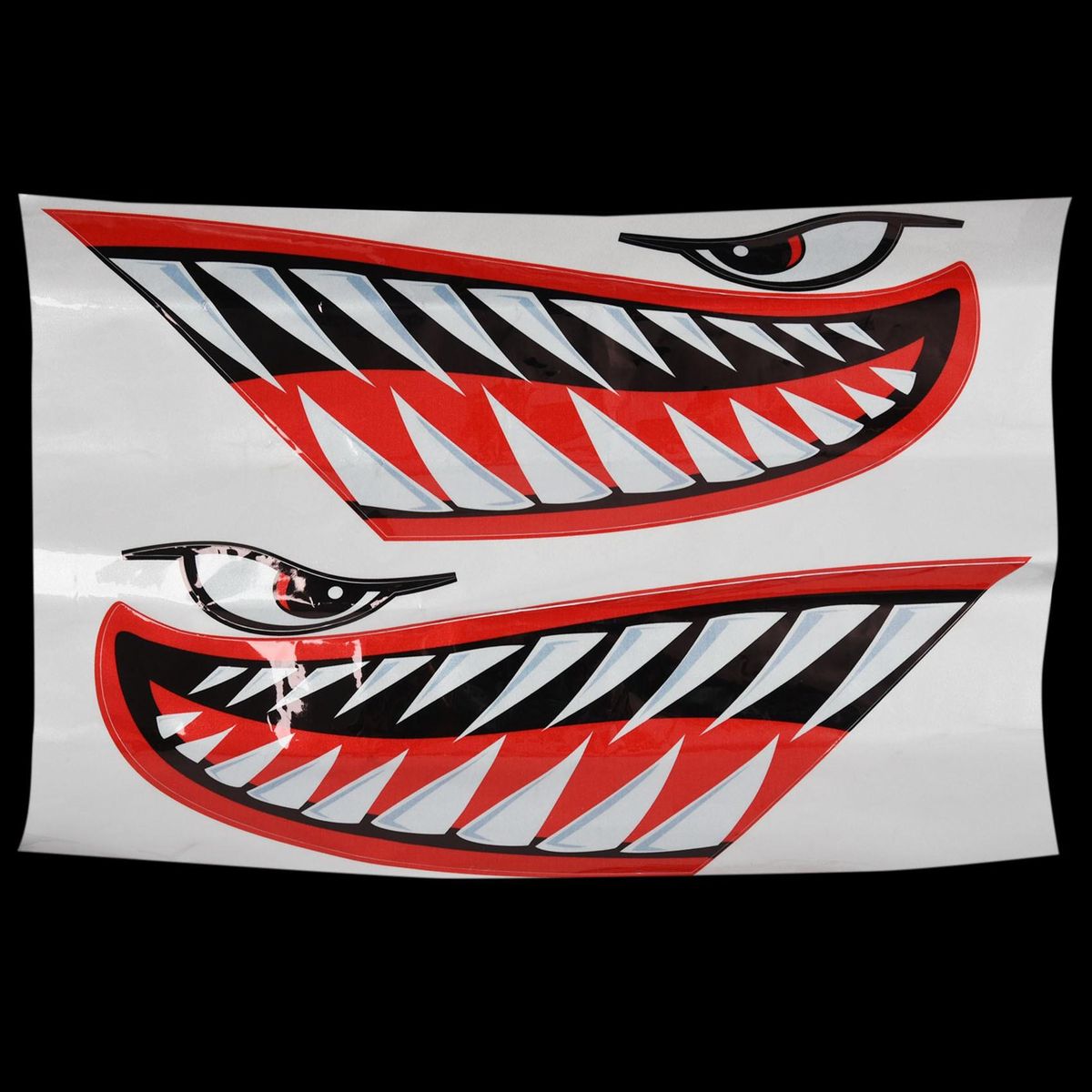 2pcs Waterproof Sticker Diy Teeth Mouth Stickers Boat Car