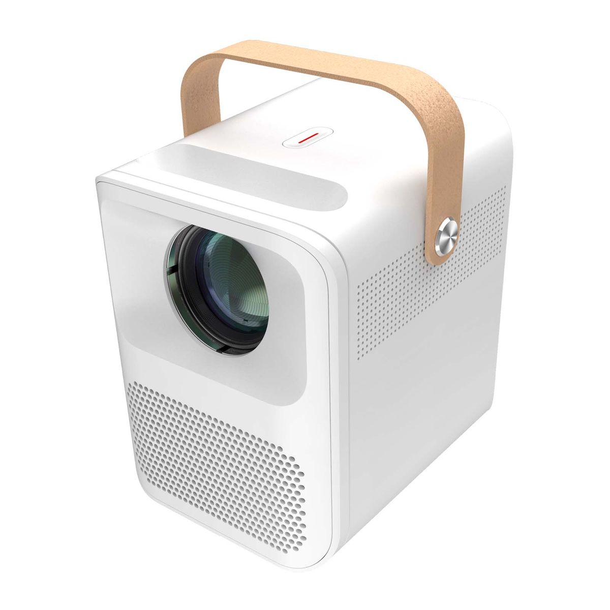 Y1 1920x1080P 100 ANSI Lumens Portable Home Theater LED HD Digital Projector With Battery, Android 6.0, 1G+16G, EU Plug (White)
