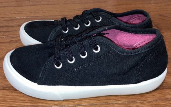 Kids Black Sneakers With Memory Foam