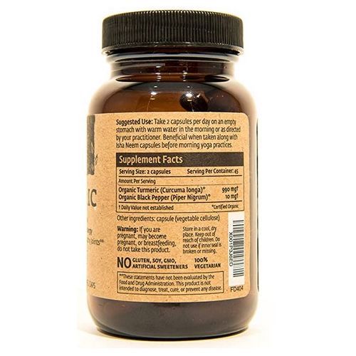 Organic Turmeric Curcumin Supplement 990 Mg