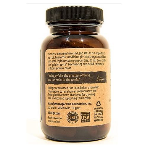 Organic Turmeric Curcumin Supplement 990 Mg