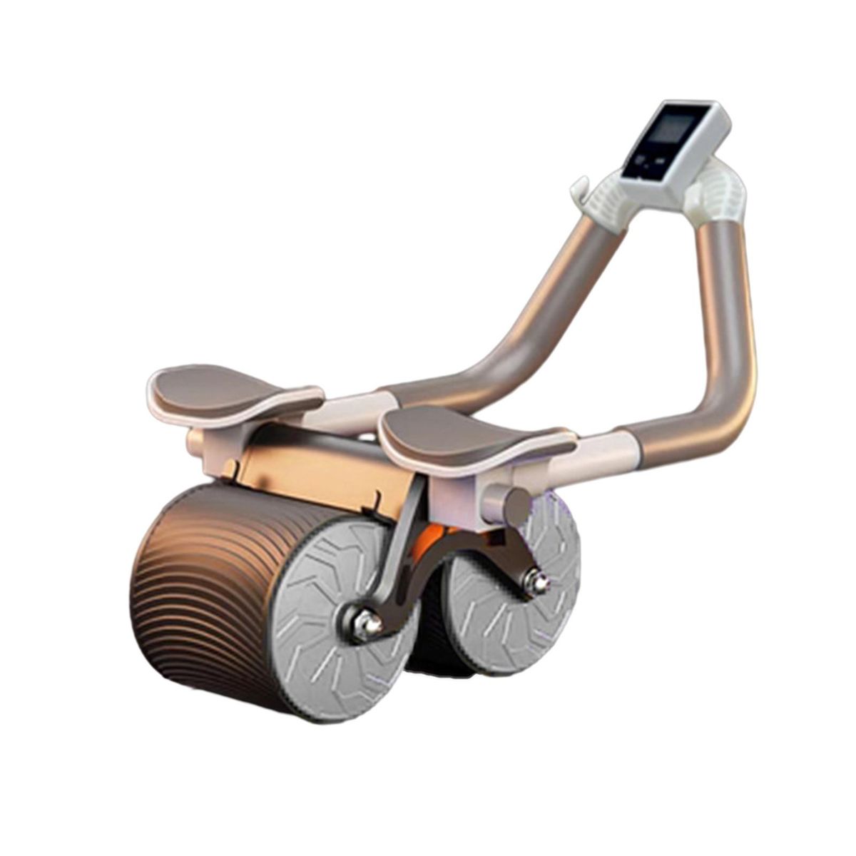 Workout Equipment Rebound Abdominal Wheel with Elbow for Fitness Grey