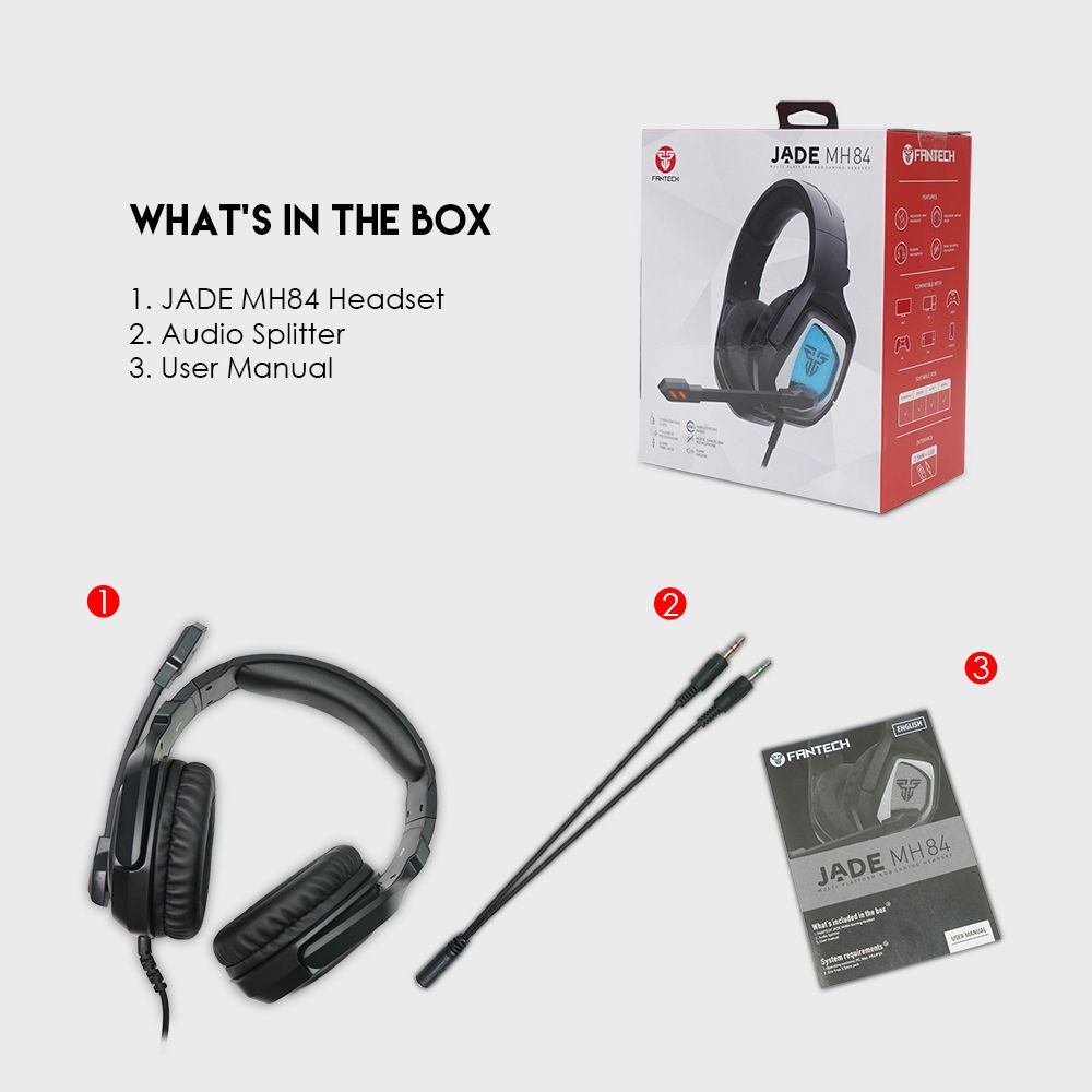 MH84 Wired Game Headset RGB Gaming 3.5MM Plug Headphone With Microphone For PC PS4 PS5 XBOX ONE And XBOX SERIES S X