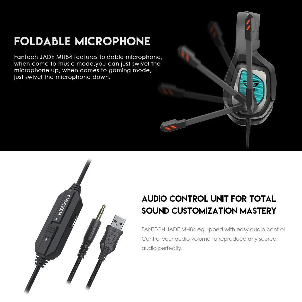 MH84 Wired Game Headset RGB Gaming 3.5MM Plug Headphone With Microphone For PC PS4 PS5 XBOX ONE And XBOX SERIES S X