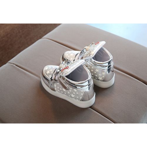 Kids Light Shoes Glowing Shoes LED Girls Baby Shoes-white