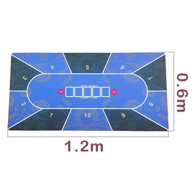 Poker Table Layout Tabletop Mat Roll-up Craps Layouts W/ Storage Bag