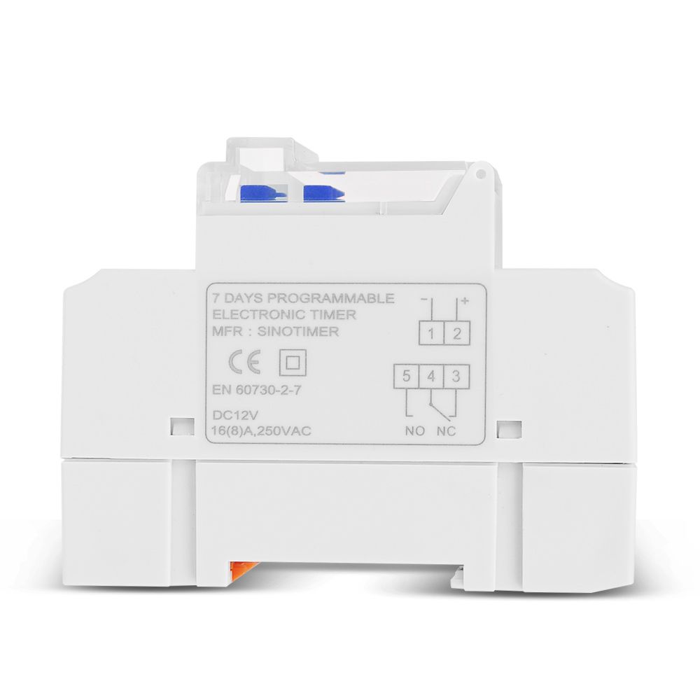 NEW TM919 DC 12V 16A 5 PINS 1NO+1NC Digital Solar 24hrs Timer Switch With Sleep Mode