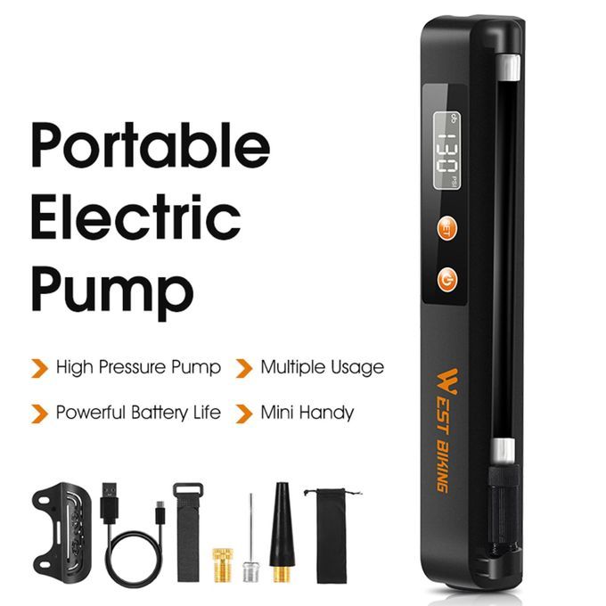 Mini Portable Electric Tire Inflator Pump USB Charging Cordless