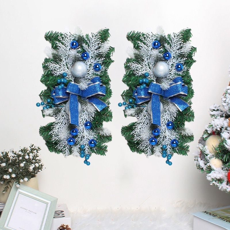 Christmas Wreath Rattan Garland With Light Christmas Decor Garland Wreath Decor Xmas Gifts Christmas Ornament Navidad New Y HGA008533-B-2PC