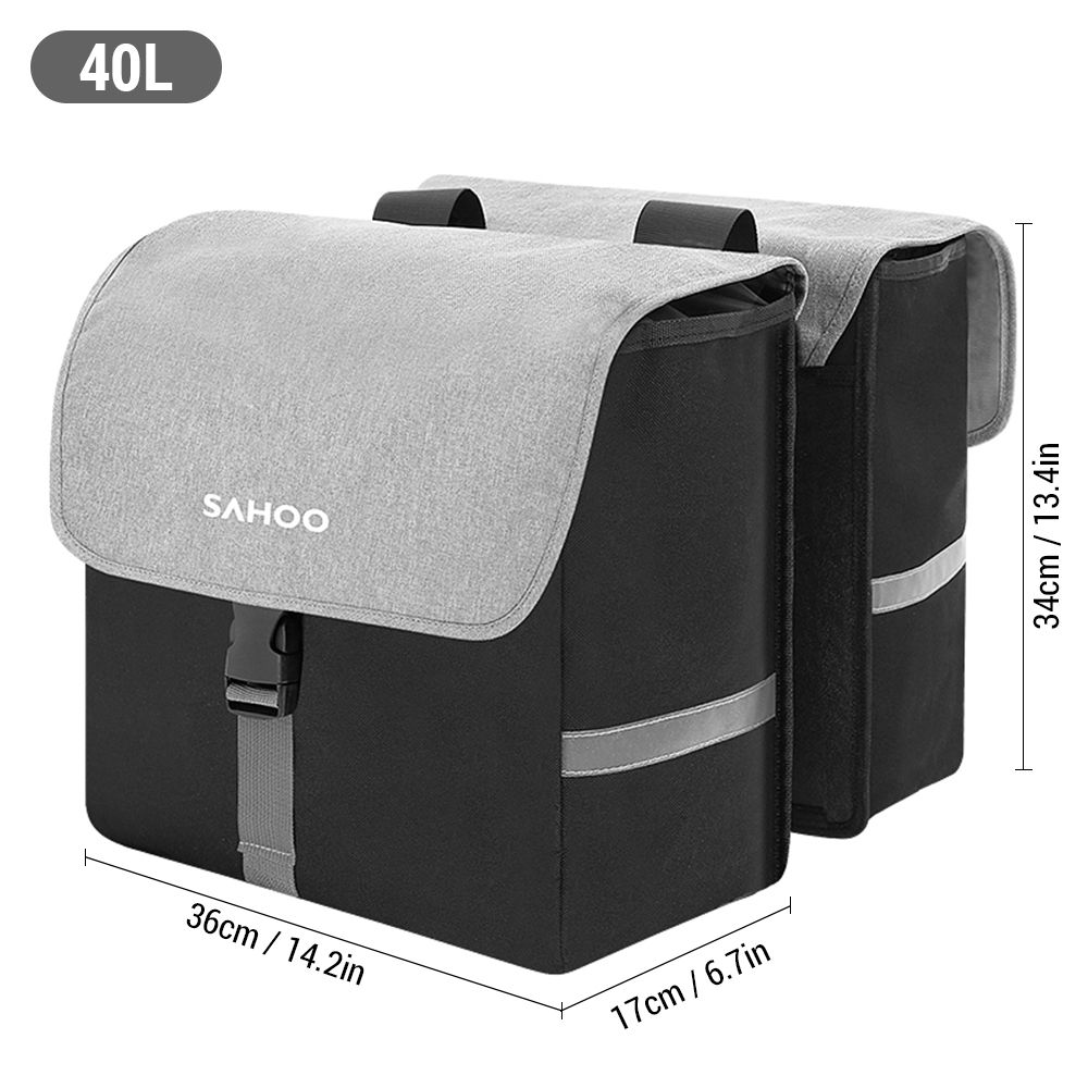 Bike Rear Seat Bag 40L Large Capacity Bicycle Rear Rack Bag