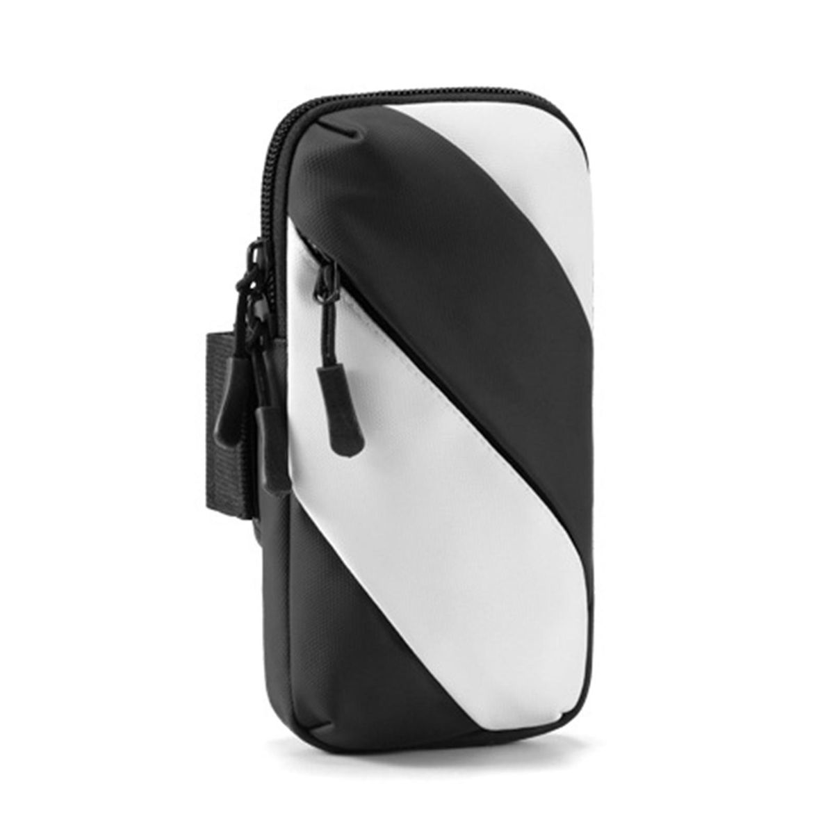 Sports Wrist Bag Fitness Gym Phone Arm Holder Black White