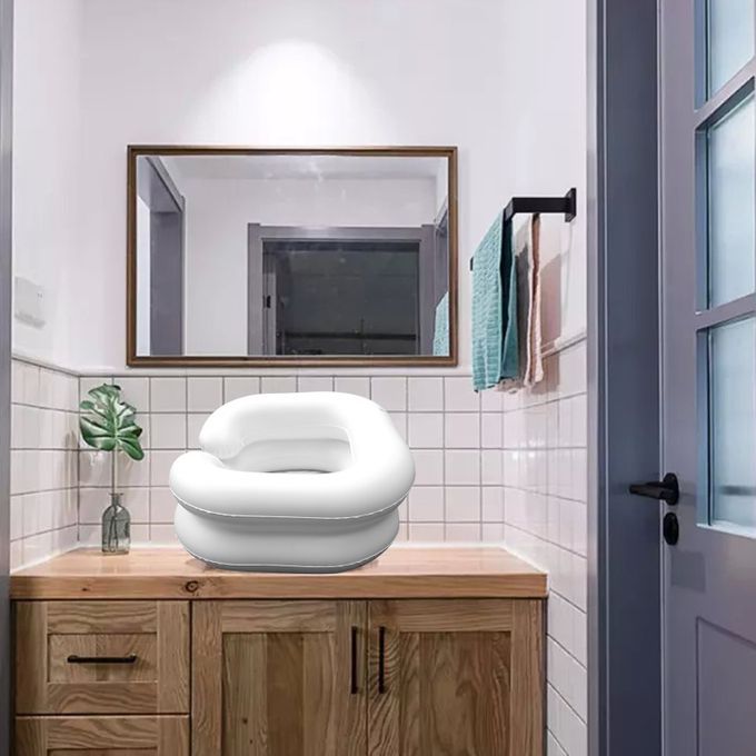 Inflatable Shampoo Basin With Tube Hair Washing Basin Wash