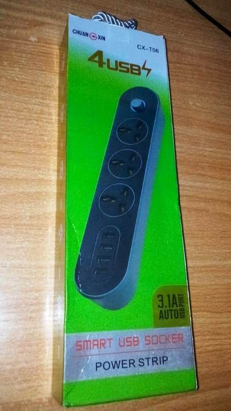 3-AC Sockets Surge & 3-USB Charging Ports Extension Box