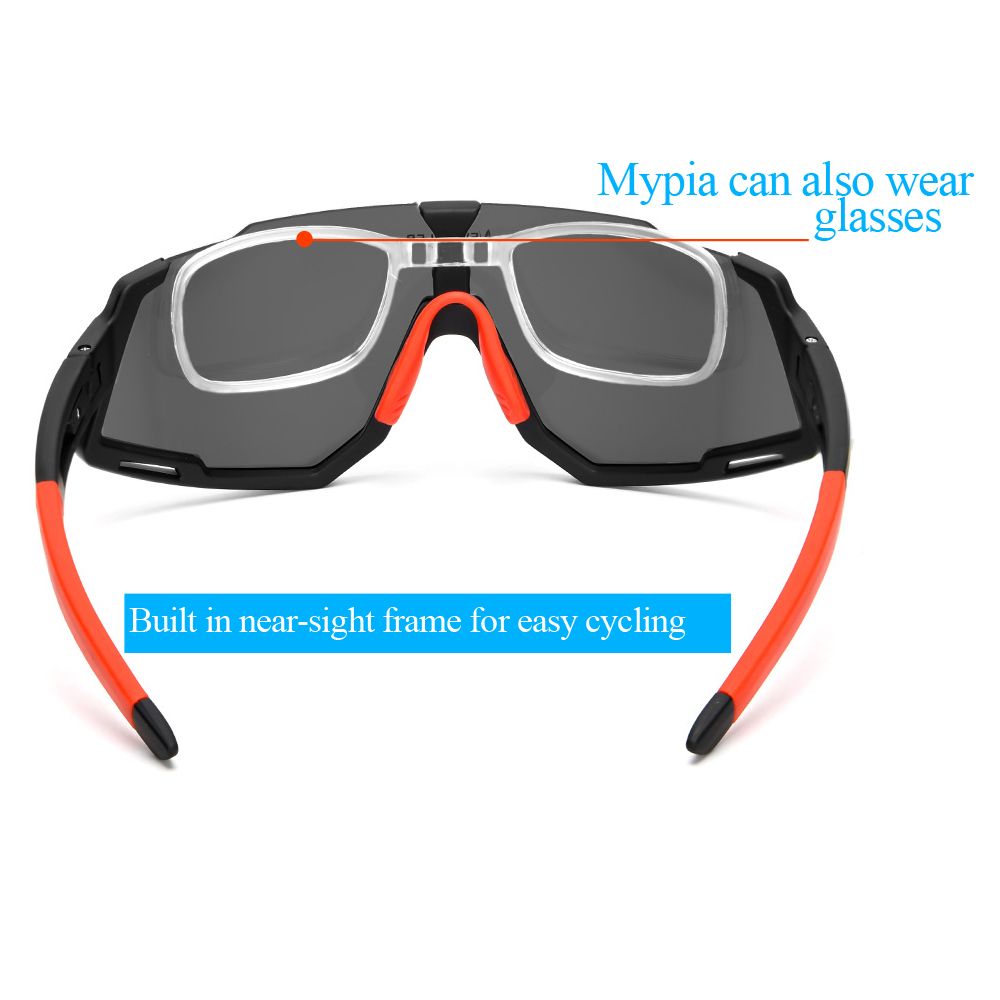 Man Cycling Sunglasses 5 Lens V400 Women MTB Bike Glasses