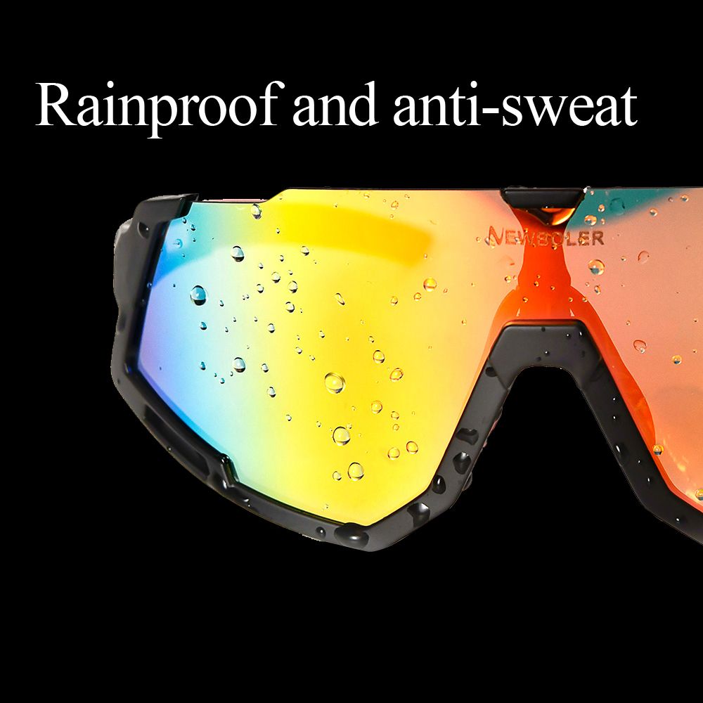 Man Cycling Sunglasses 5 Lens V400 Women MTB Bike Glasses