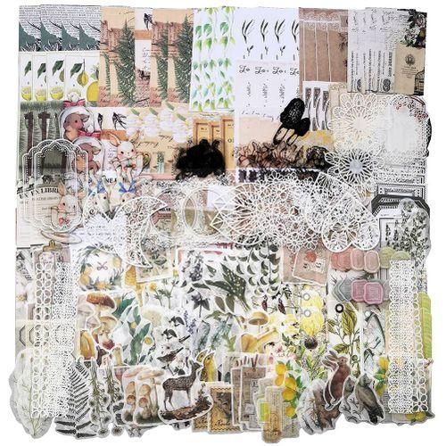260Pc Vintage Scrapbook Supplies Aesthetic