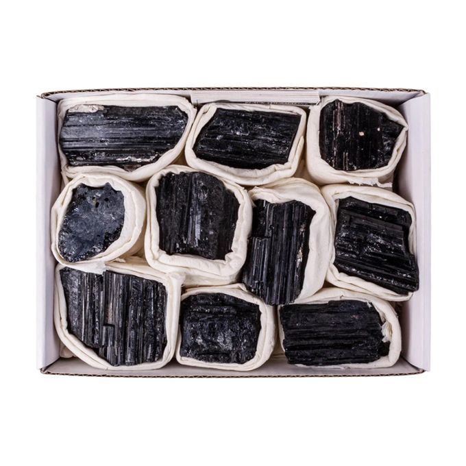 820g Black Tourmaline Bundle Natural Crystal Stone Bulk For Calming
