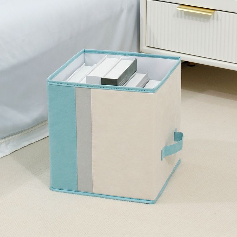 Toys Book Organize Storage Basket, Spec:  Flat (Blue)