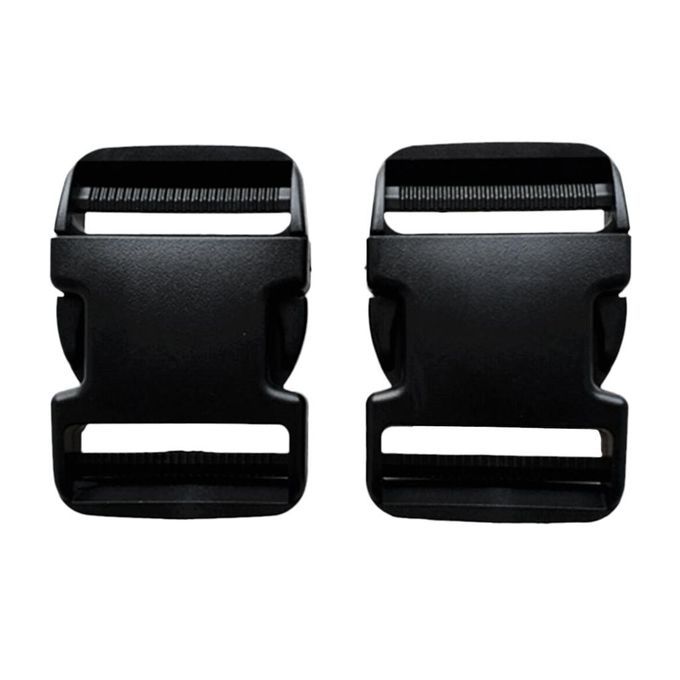 2Pc Scuba Diving Buckle Plastic Black Strap Webbing Side Release