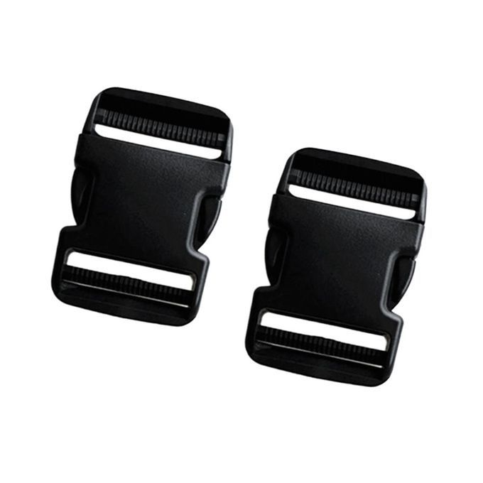 2Pc Scuba Diving Buckle Plastic Black Strap Webbing Side Release