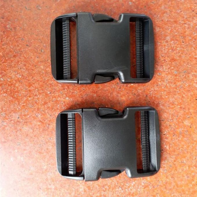 2Pc Scuba Diving Buckle Plastic Black Strap Webbing Side Release