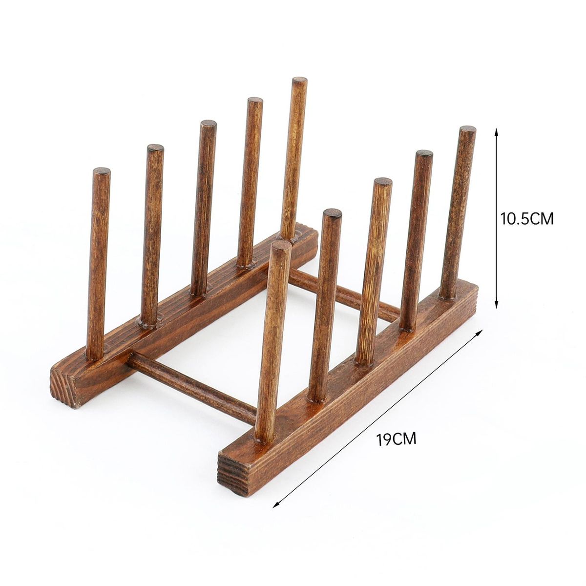 Multifunction Wooden Stand RaKitchen Dish Lid Drain Holder Organizer Beautiful Domestic Drying Cups Sh Table Book Display