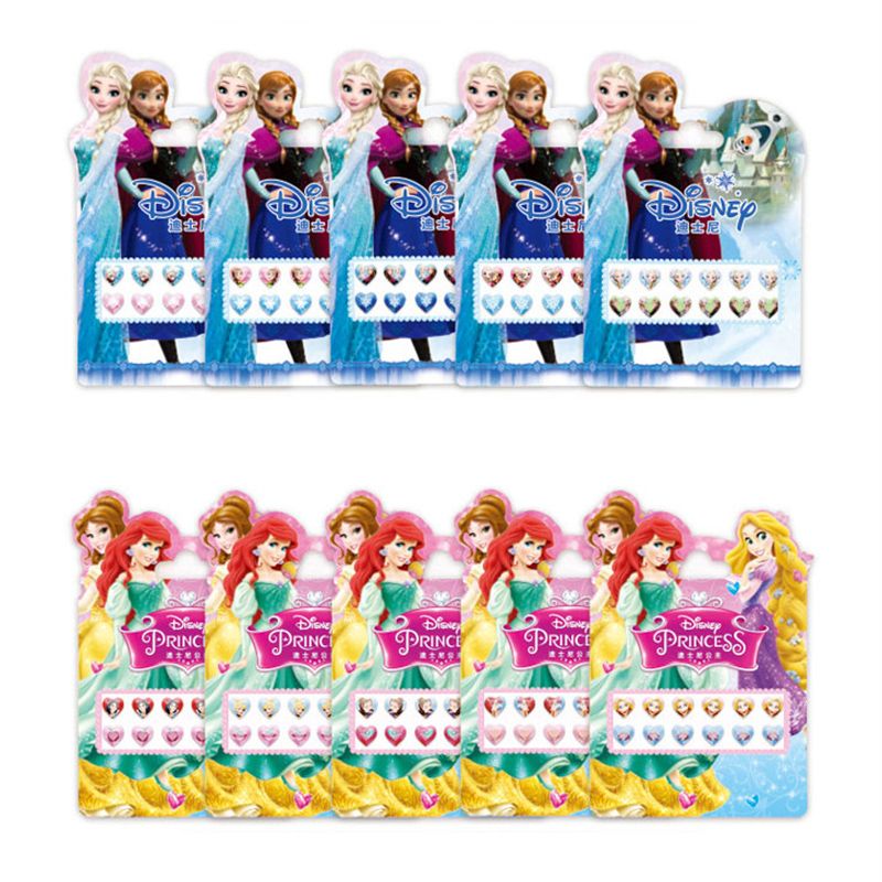Disney Girls Frozen Elsa Anna 3D Earrings Stickers