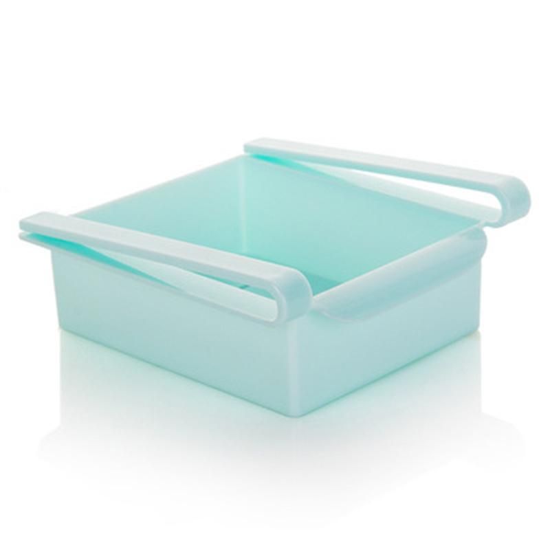 Fridge Freezer Sh Holder Pull-out Drawer Organiser Adjustable Stretchable Multifunction Kitchen Refrigerator Storage Rack