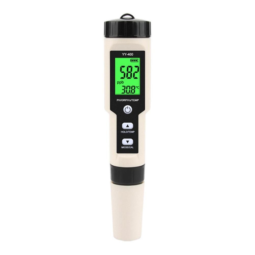 New YY-400 Hydrogen Ion Concentration Water Quality Test Pen PH/ORP/H2 and TEM 4 in 1 Digital Drinking Water Meter