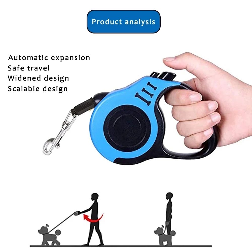 3M Cat Puppy Automatic Dog Nylon Leash Traction Retractable