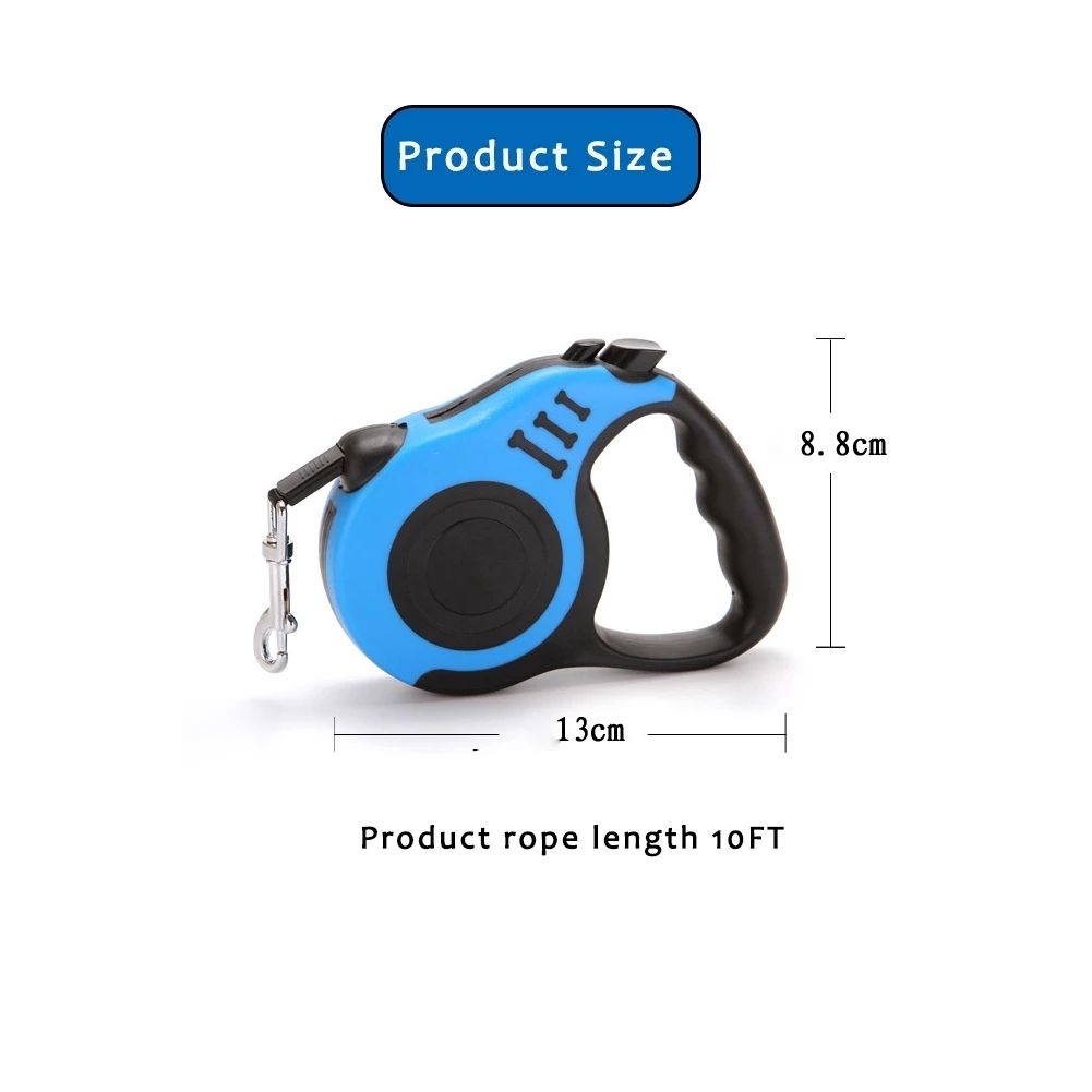 3M Cat Puppy Automatic Dog Nylon Leash Traction Retractable