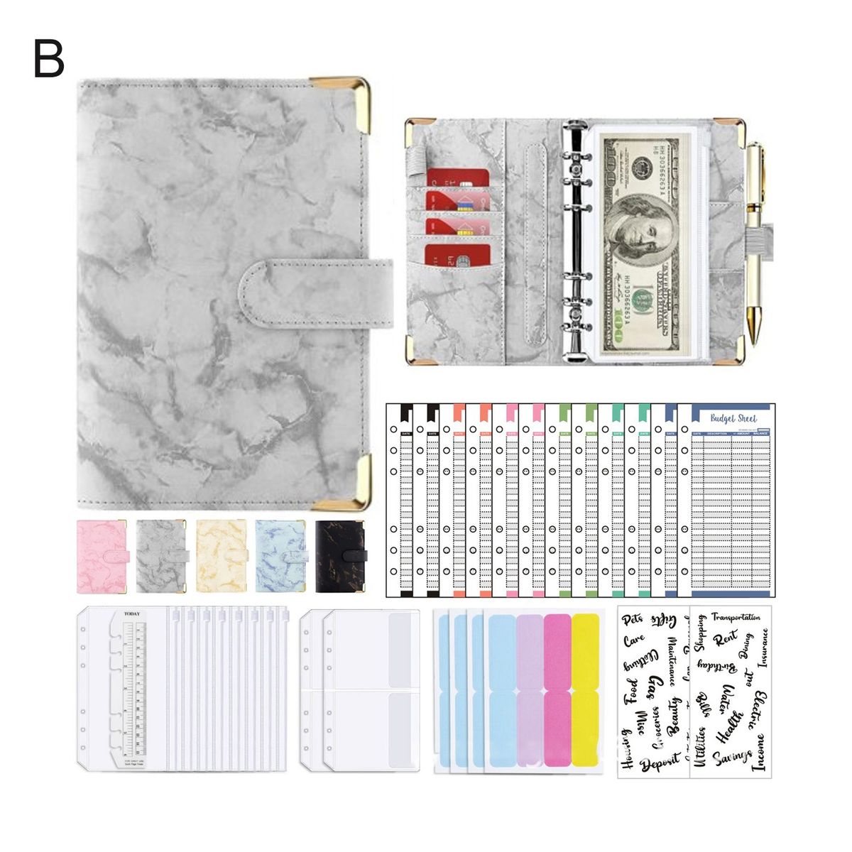A6 Budget Planner Hidden Compartments Budget Binder B