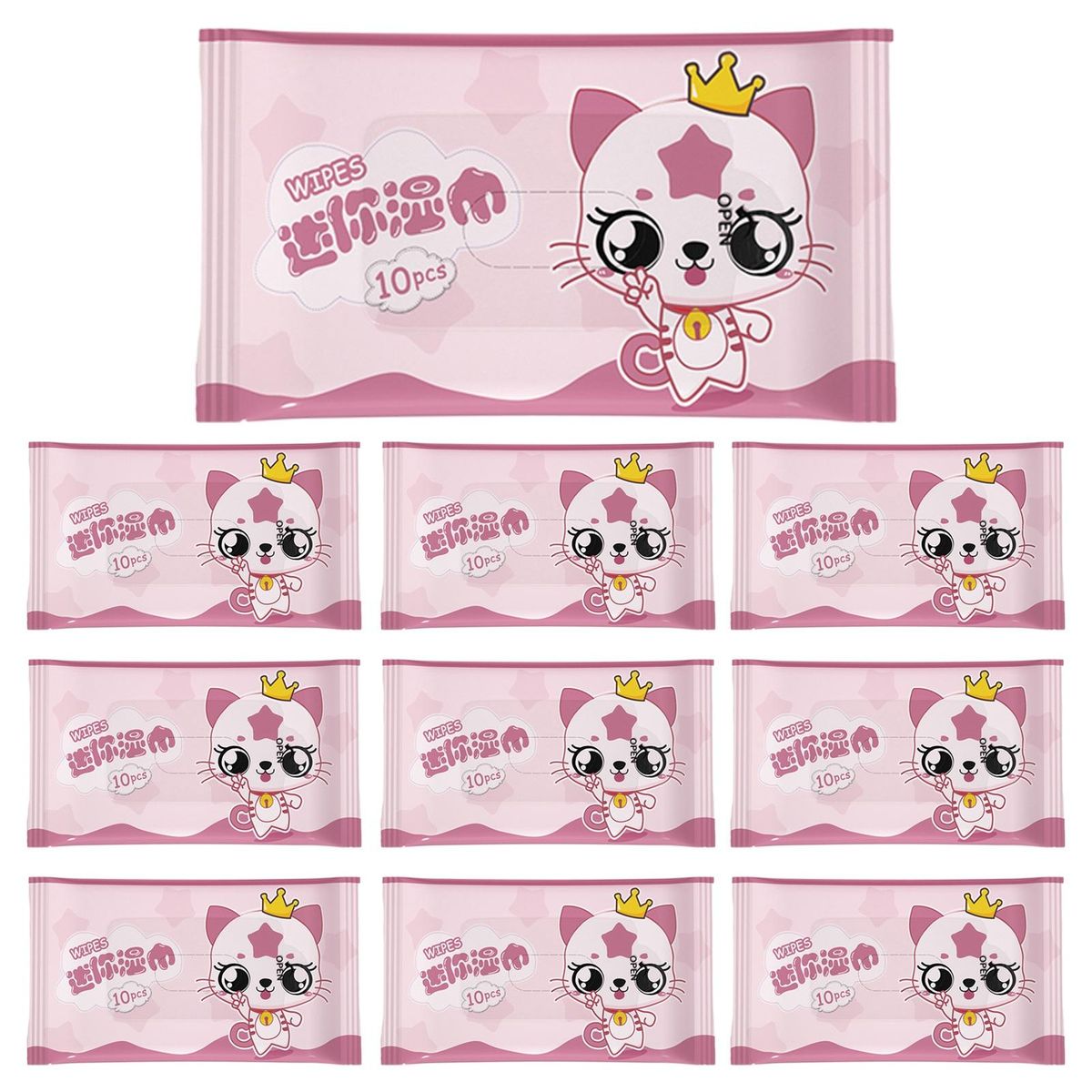 Small Pack of Wet Wipes Tiny Tots Soft Gentle Portable Hand Mouth K