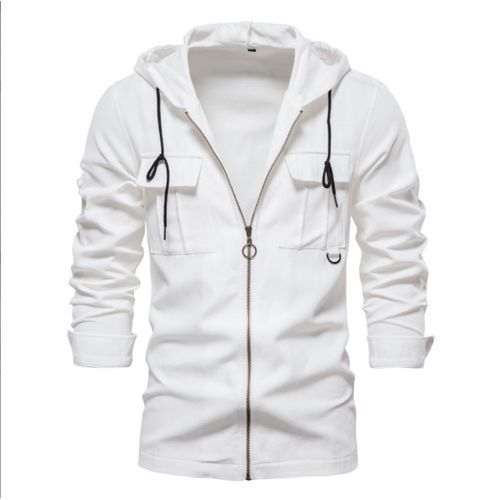 Men Fashion Hoodie Jacket(Black)