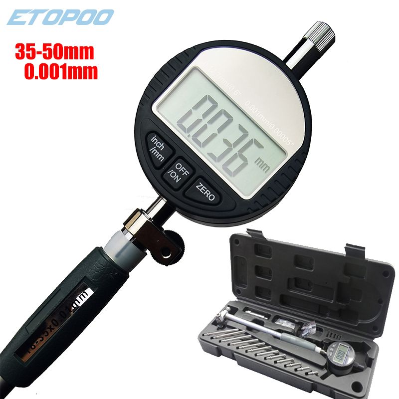 Digital 0.001mm 50-160mm/0.01mm Dial Bore Gauge Center Ring Dial Indicator Micrometer Gauges Measuring Tools