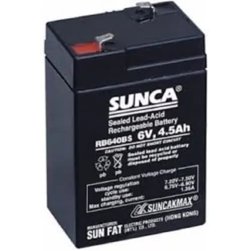 Sunca 6v 4.5ah Rechargeable Fan Battery