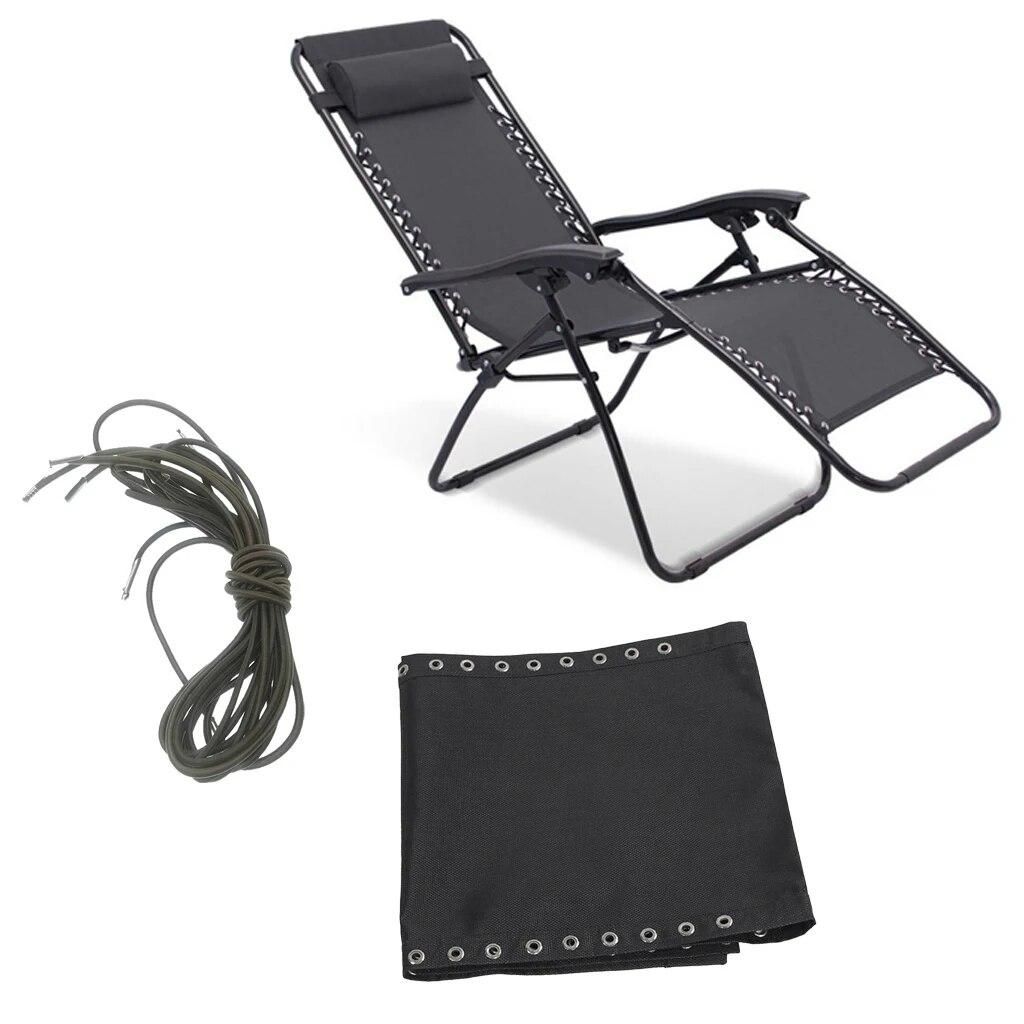 Outdoor Zero Gravity Lounge Chair with Ready Made Pouch Holes, Folding Patio Lawn Recliner