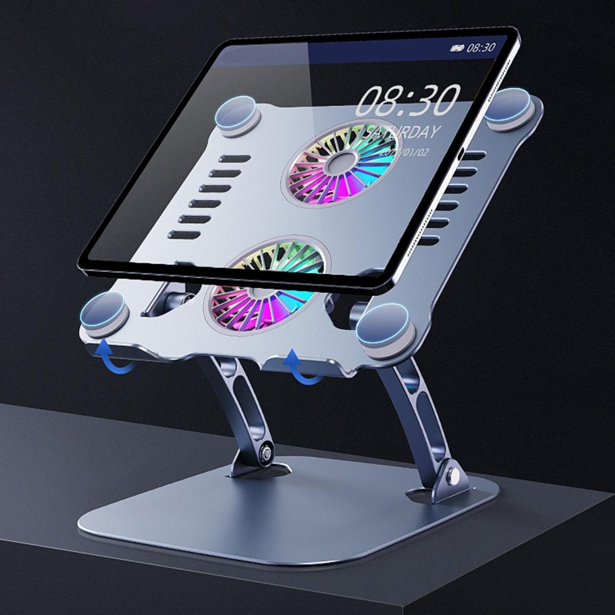 Laptop Stand With Fan ,Aluminium Alloy Quiet Fan Metal