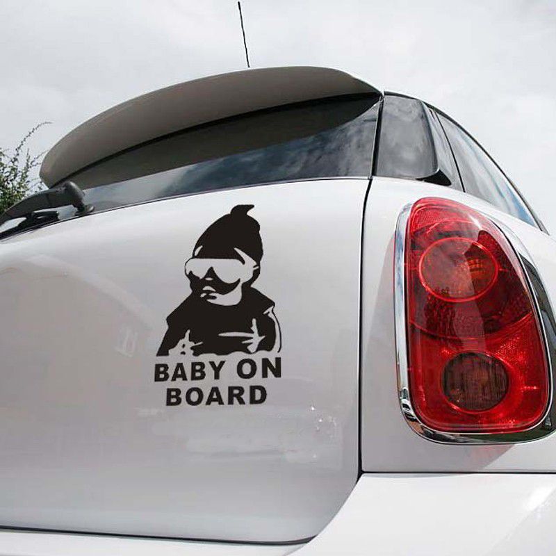 1Pc 23*14cm Big Size Car BABY ON BOARD Reflective Vinyl Car